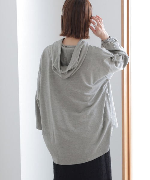 セール】ミニ裏毛ヒップカバーパーカー（パーカー）｜ElegChic