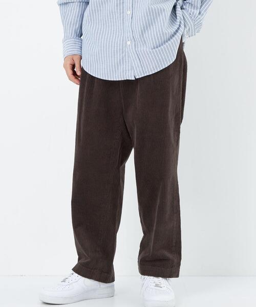 green label relaxing（グリーンレーベルリラクシング）の「Morley コール 1プリーツ テーパード パンツ（その他パンツ・メンズ・オフホワイト/ダークブラウン・L/S/M）」の12枚目の写真