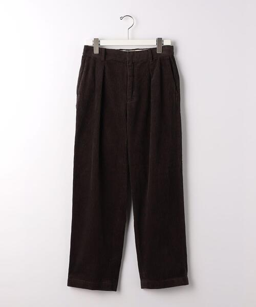 green label relaxing（グリーンレーベルリラクシング）の「Morley コール 1プリーツ テーパード パンツ（その他パンツ・メンズ・オフホワイト/ダークブラウン・L/S/M）」の13枚目の写真