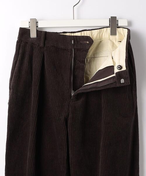 green label relaxing（グリーンレーベルリラクシング）の「Morley コール 1プリーツ テーパード パンツ（その他パンツ・メンズ・オフホワイト/ダークブラウン・L/S/M）」の15枚目の写真