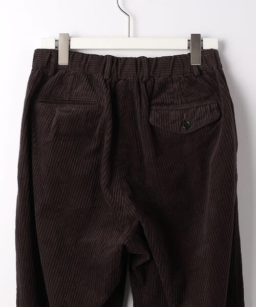 green label relaxing（グリーンレーベルリラクシング）の「Morley コール 1プリーツ テーパード パンツ（その他パンツ・メンズ・オフホワイト/ダークブラウン・L/S/M）」の16枚目の写真