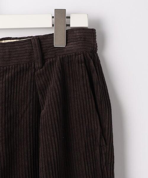 green label relaxing（グリーンレーベルリラクシング）の「Morley コール 1プリーツ テーパード パンツ（その他パンツ・メンズ・オフホワイト/ダークブラウン・L/S/M）」の17枚目の写真