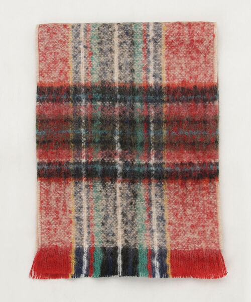 fredy emue（フレディエミュ）の「【QUIOC/キオック】モヘア混チェックマフラー（マフラー・レディース・グリーン系その他/イエロー系その他/ホワイト系その他2・FREE）」の5枚目の写真