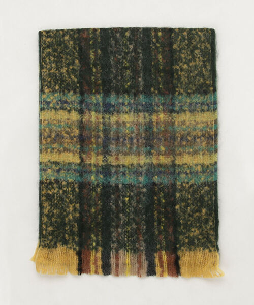 fredy emue（フレディエミュ）の「【QUIOC/キオック】モヘア混チェックマフラー（マフラー・レディース・グリーン系その他/イエロー系その他/ホワイト系その他2・FREE）」の9枚目の写真