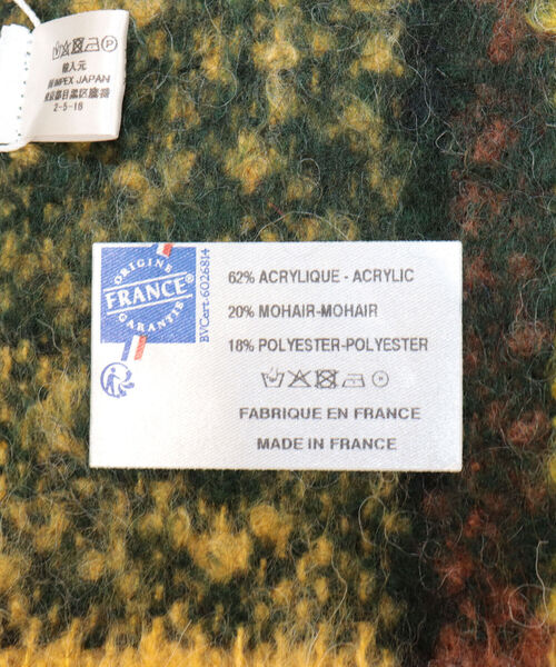 fredy emue（フレディエミュ）の「【QUIOC/キオック】モヘア混チェックマフラー（マフラー・レディース・グリーン系その他/イエロー系その他/ホワイト系その他2・FREE）」の10枚目の写真