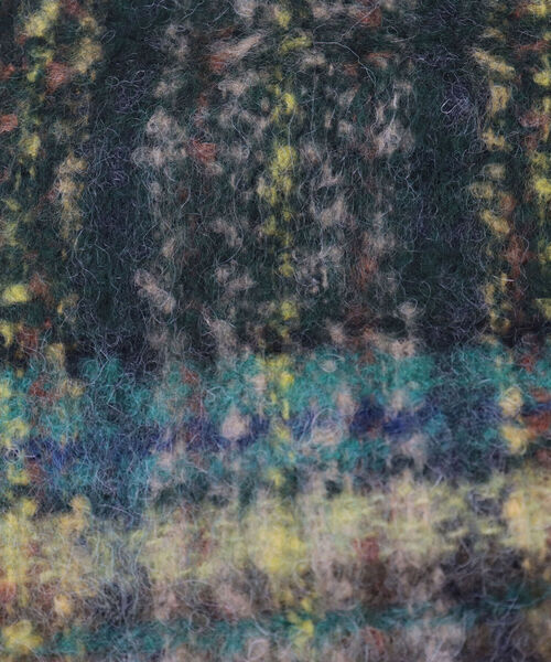 fredy emue（フレディエミュ）の「【QUIOC/キオック】モヘア混チェックマフラー（マフラー・レディース・グリーン系その他/イエロー系その他/ホワイト系その他2・FREE）」の11枚目の写真