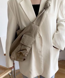 florist | 【大容量/A4収納可】2WAYアシンメトリー結びデザインのワンハンドルトートバッグ(ショルダーバッグ)