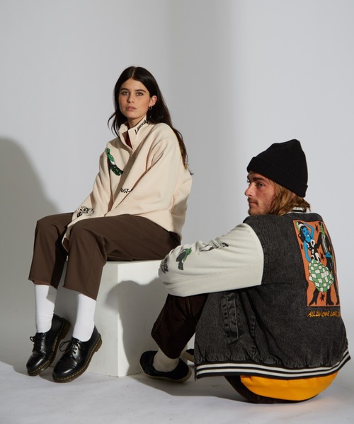 VOLCOM（ボルコム）の「FA BOB MOLLEMA JKT（スタジャン）」 - WEAR