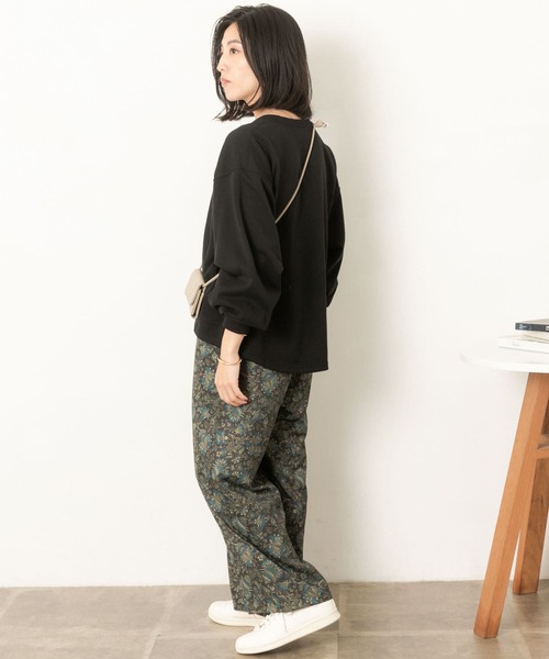 URBAN RESEARCH Sonny Label（アーバンリサーチサニーレーベル）の「ヴィンテージボタニカルプリントパンツ（その他パンツ・レディース・ブラック系その他/ベージュ系その他・38/36）」の17枚目の写真