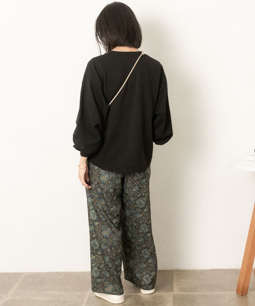 URBAN RESEARCH Sonny Label（アーバンリサーチサニーレーベル）の「ヴィンテージボタニカルプリントパンツ（その他パンツ・レディース・ブラック系その他/ベージュ系その他・38/36）」の18枚目の写真