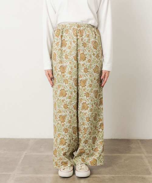 URBAN RESEARCH Sonny Label（アーバンリサーチサニーレーベル）の「ヴィンテージボタニカルプリントパンツ（その他パンツ・レディース・ブラック系その他/ベージュ系その他・38/36）」の20枚目の写真