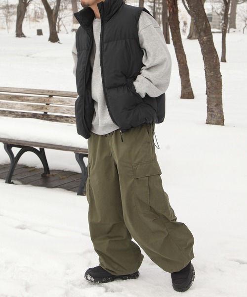 UNCORD(アンコード)の「【UNCORD】 NYLON FIBER DOWN VEST / ナイロン ファイバー ダウン ベスト(ダウンベスト・メンズ・ブラック/カーキ/キャメル・X-LARGE/MEDIUM/LARGE)」の21枚目の写真