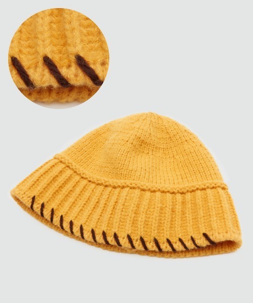 improves（インプローブス）の「ステッチデザイン ニットキャップ（ニットキャップ/ビーニー・メンズ・ブルー/グレー/ブラック/ホワイト/ベージュ/イエロー/ラベンダー・FREE）」の18枚目の写真