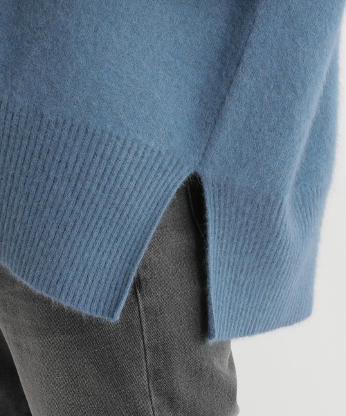 Andemiu（アンデミュウ）の「ラクーンコンVネックニット175396（ニット/セーター・レディース・ボルドー/トップグレー/ブラウン/ベージュ・FREE）」の15枚目の写真