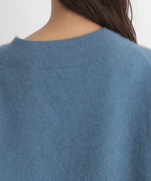 Andemiu（アンデミュウ）の「ラクーンコンVネックニット175396（ニット/セーター・レディース・ボルドー/トップグレー/ブラウン/ベージュ・FREE）」の20枚目の写真