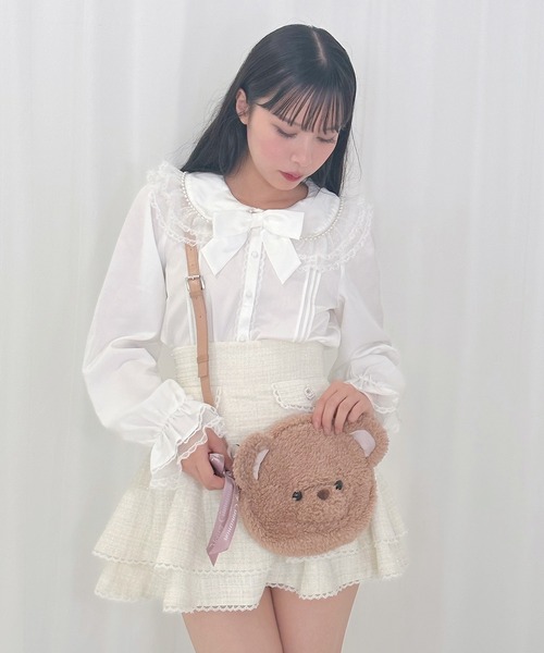 Honey Cinnamon（ハニーシナモン）の「シナモンくんもこもこポシェット（ショルダーバッグ・レディース・ブラウン/ホワイト・FREE）」の19枚目の写真