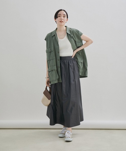SALON adam et rope'（サロン アダム エ ロペ）の「キャンバスレザーコンビポシェット/ショルダーバッグ（ショルダーバッグ・レディース・ブラック/ダークブラウン・FREE）」の22枚目の写真