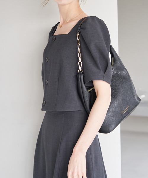 ROPE' PICNIC(ロペピクニック)の「2WAY/ラウンドシェイプワンショルダーチェーンバッグ(ショルダーバッグ・レディース・ブルー/ベージュ系その他/ブラック・FREE)」の14枚目の写真