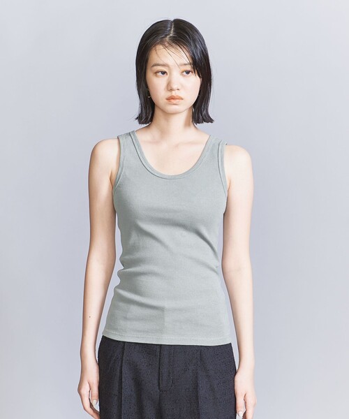 タンクトップ ノースリーブ 「追加」コットンテレコタンクトップ レディース CLOTHY タンクトップ ノースリーブ 「どんなコーデにも合う定番