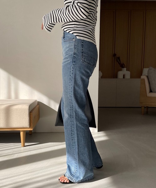 SOMETHING（サムシング）の「〈SOMETHING/サムシング〉LISAフレアデニム（デニムパンツ・レディース・ブルー・XS/S）」の11枚目の写真