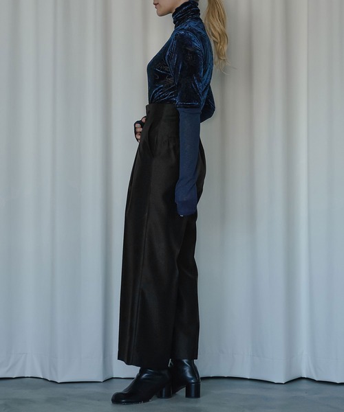 Ezick（エジック）の「Flower petals ビスチェオールインワン（サロペット/オーバーオール・レディース・ブラック/ベージュ・FREE）」の20枚目の写真