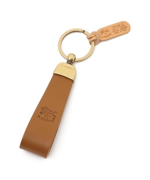 IL BISONTE（イルビゾンテ）の「IL BISONTE / ORIGINAL LEATHER / キーリング（キーホルダー・レディース・オレンジ/ブラック/ライトブラウン/レンガ/レッド/ホワイト/ネイビー/オリーブ/ダークブラウン/グリーン/グレー/ナチュラル・FREE）」の7枚目の写真