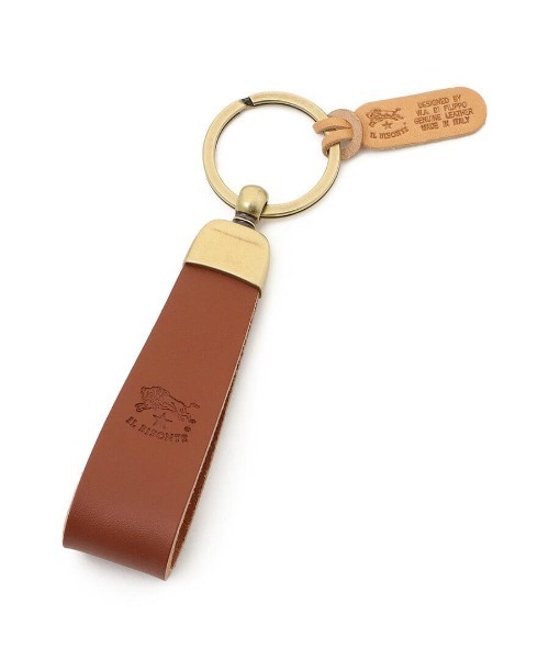 IL BISONTE（イルビゾンテ）の「IL BISONTE / ORIGINAL LEATHER / キーリング（キーホルダー・レディース・オレンジ/ブラック/ライトブラウン/レンガ/レッド/ホワイト/ネイビー/オリーブ/ダークブラウン/グリーン/グレー/ナチュラル・FREE）」の11枚目の写真
