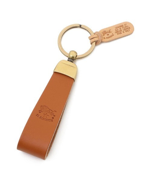 IL BISONTE（イルビゾンテ）の「IL BISONTE / ORIGINAL LEATHER / キーリング（キーホルダー・レディース・オレンジ/ブラック/ライトブラウン/レンガ/レッド/ホワイト/ネイビー/オリーブ/ダークブラウン/グリーン/グレー/ナチュラル・FREE）」の5枚目の写真