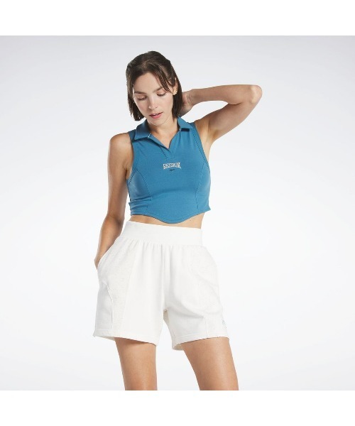Reebok(リーボック)の「バーシティ タンクトップ / VARSITY TANK(タンクトップ・レディース・ホワイト/ブルー・LARGE/MEDIUM/SMALL/X-LARGE)」の2枚目の写真