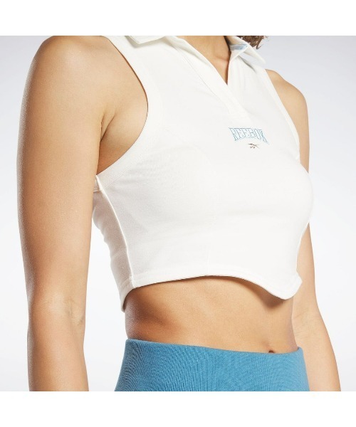 Reebok(リーボック)の「バーシティ タンクトップ / VARSITY TANK(タンクトップ・レディース・ホワイト/ブルー・LARGE/MEDIUM/SMALL/X-LARGE)」の6枚目の写真