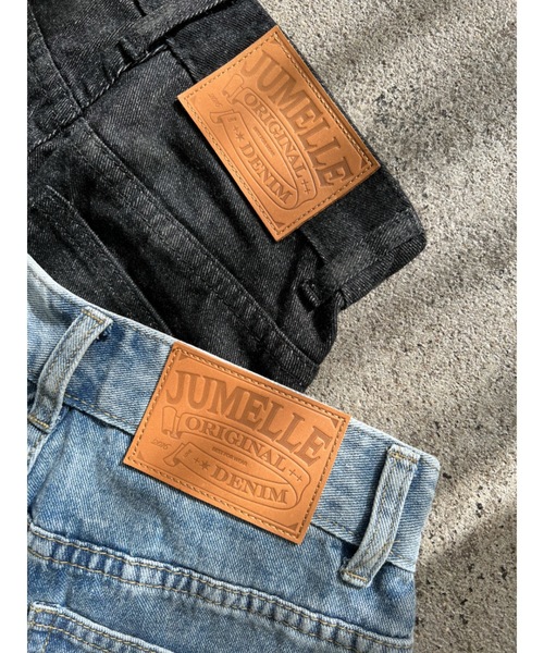 JUMELLE(ジュメロ)の「【爆盛れ売り上げ枚数2500枚突破】【サイズ豊富】JMストレートデニム(デニムパンツ・レディース・ブラック/ブルー・SMALL/MEDIUM/LARGE)」の3枚目の写真