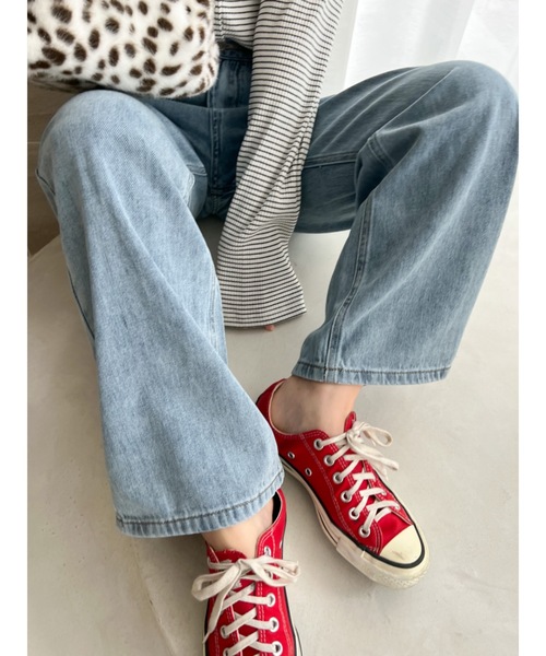 JUMELLE(ジュメロ)の「【爆盛れ売り上げ枚数2500枚突破】【サイズ豊富】JMストレートデニム(デニムパンツ・レディース・ブラック/ブルー・SMALL/MEDIUM/LARGE)」の11枚目の写真