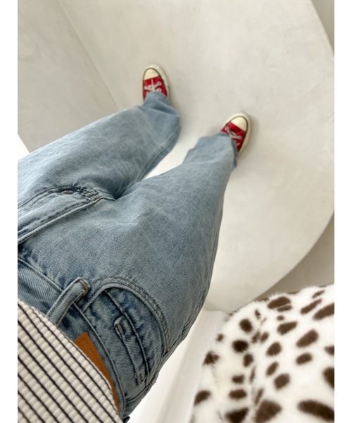 JUMELLE(ジュメロ)の「【爆盛れ売り上げ枚数2500枚突破】【サイズ豊富】JMストレートデニム(デニムパンツ・レディース・ブラック/ブルー・SMALL/MEDIUM/LARGE)」の12枚目の写真