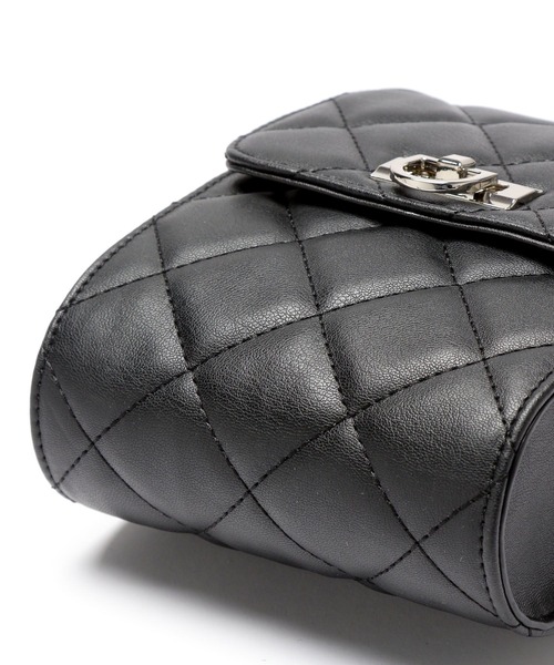 PAGEBOY（ページボーイ）の「キルトコンビショルダーBAG（ショルダーバッグ・レディース・ブラック/オフホワイト・FREE）」の3枚目の写真