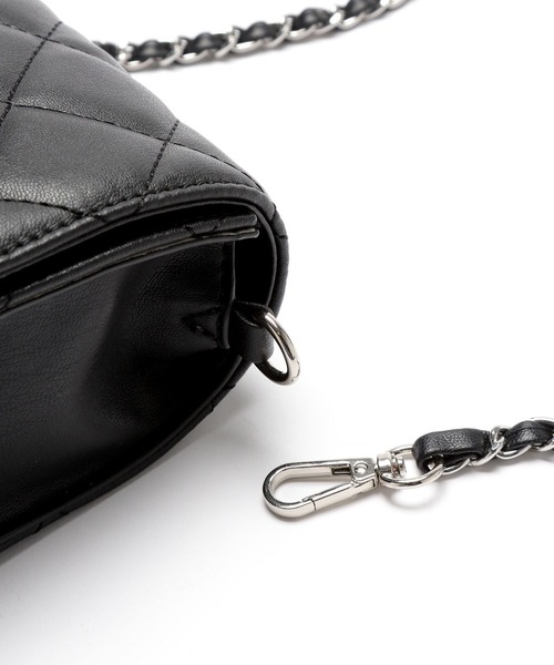 PAGEBOY（ページボーイ）の「キルトコンビショルダーBAG（ショルダーバッグ・レディース・ブラック/オフホワイト・FREE）」の4枚目の写真