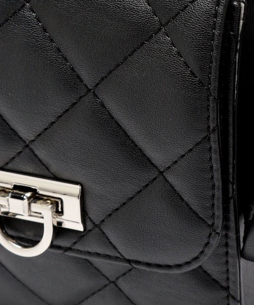 PAGEBOY（ページボーイ）の「キルトコンビショルダーBAG（ショルダーバッグ・レディース・ブラック/オフホワイト・FREE）」の12枚目の写真
