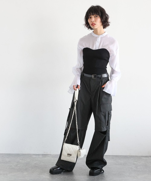 PAGEBOY（ページボーイ）の「キルトコンビショルダーBAG（ショルダーバッグ・レディース・ブラック/オフホワイト・FREE）」の14枚目の写真