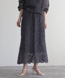 fredy emue | 【セットアップ可能】コットンレースマーメイドスカート(スカート)