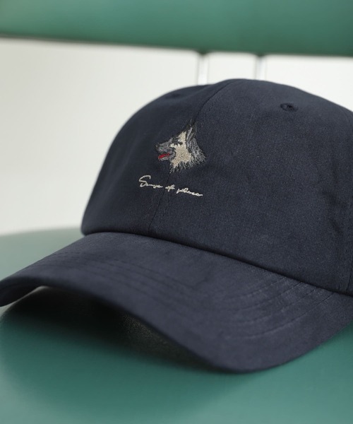 SENSE OF PLACE by URBAN RESEARCH（センスオブプレイスバイアーバンリサーチ）の「『ユニセックス』ツイルロゴシシュウキャップ（キャップ・メンズ・ブラック/ネイビー・ONE）」の2枚目の写真