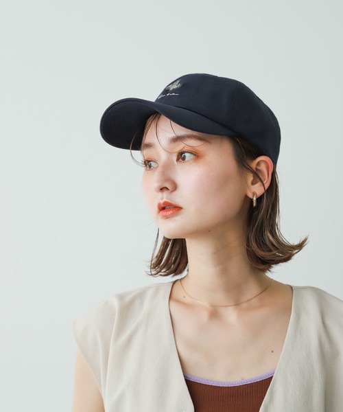 SENSE OF PLACE by URBAN RESEARCH（センスオブプレイスバイアーバンリサーチ）の「『ユニセックス』ツイルロゴシシュウキャップ（キャップ・メンズ・ブラック/ネイビー・ONE）」の3枚目の写真