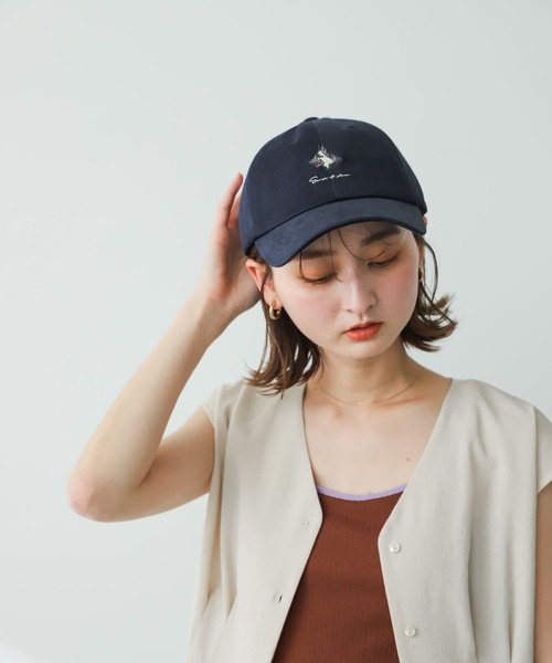 SENSE OF PLACE by URBAN RESEARCH（センスオブプレイスバイアーバンリサーチ）の「『ユニセックス』ツイルロゴシシュウキャップ（キャップ・メンズ・ブラック/ネイビー・ONE）」の4枚目の写真