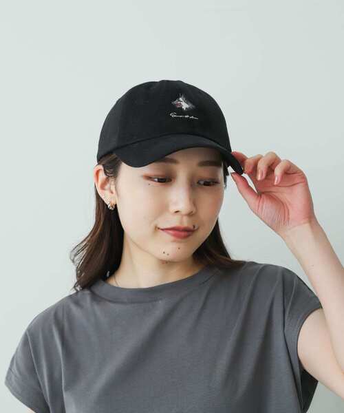 SENSE OF PLACE by URBAN RESEARCH（センスオブプレイスバイアーバンリサーチ）の「『ユニセックス』ツイルロゴシシュウキャップ（キャップ・メンズ・ブラック/ネイビー・ONE）」の6枚目の写真