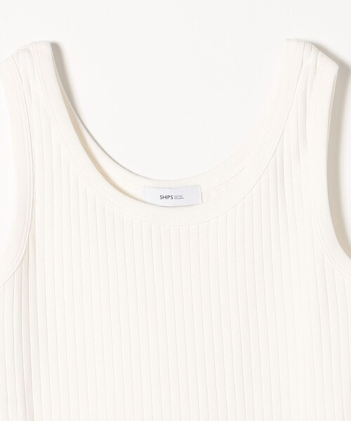 SHIPS any（シップス エニィ）の「SHIPS any:〈洗濯機可能〉テレコ タンクトップ 23SS（タンクトップ・レディース・イエロー/ブラック/その他/ホワイト・ONE SIZE）」の20枚目の写真