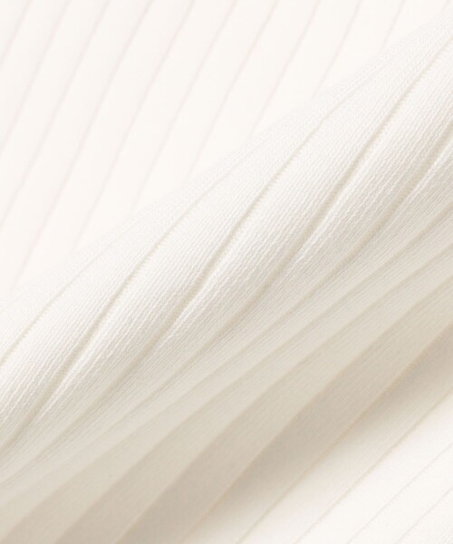 SHIPS any（シップス エニィ）の「SHIPS any:〈洗濯機可能〉テレコ タンクトップ 23SS（タンクトップ・レディース・イエロー/ブラック/その他/ホワイト・ONE SIZE）」の5枚目の写真