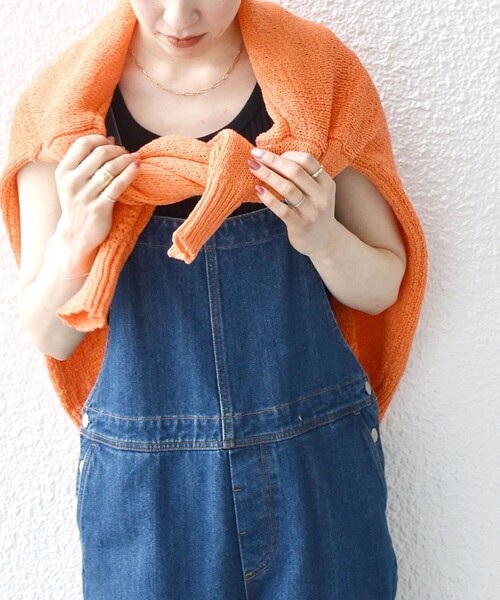 SHIPS any（シップス エニィ）の「SHIPS any:〈洗濯機可能〉テレコ タンクトップ 23SS（タンクトップ・レディース・イエロー/ブラック/その他/ホワイト・ONE SIZE）」の7枚目の写真