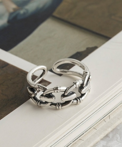 MAISON BREEZE（メゾンブリーズ）の「【MAISON BREEZE】チェーンリング サイズ調節可能　フリーサイズ　 KNF（リング・レディース・シルバー・FREE）」の4枚目の写真