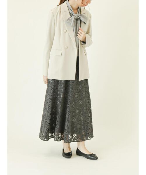 Te chichi(テチチ)の「ハシゴレースボウタイシャツブラウス(シャツ/ブラウス・レディース・ブルー/ブラック/オフホワイト・フリ-)」の10枚目の写真