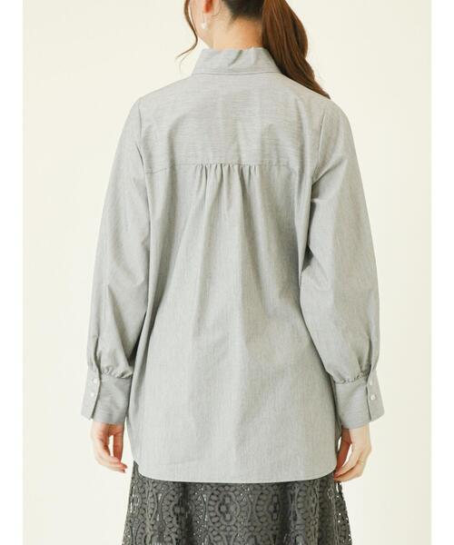 Te chichi(テチチ)の「ハシゴレースボウタイシャツブラウス(シャツ/ブラウス・レディース・ブルー/ブラック/オフホワイト・フリ-)」の16枚目の写真