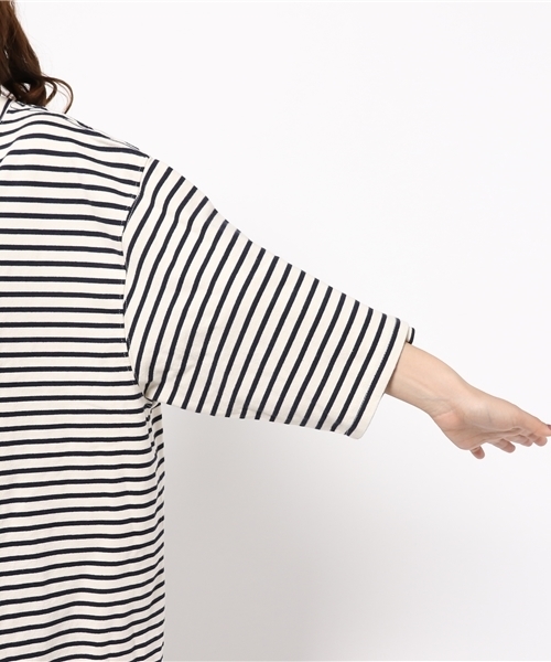 CIAOPANIC(チャオパニック)の「【Ciaopanic】 度詰めハイネックビッグTee/OP(ワンピース・レディース・その他19/ホワイト/ネイビー・FREE)」の10枚目の写真