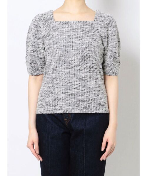 LAGUNAMOON（ラグナムーン）の「ツイードカットトップス（Tシャツ/カットソー・レディース・ベージュ/ブラック・FREE）」の14枚目の写真